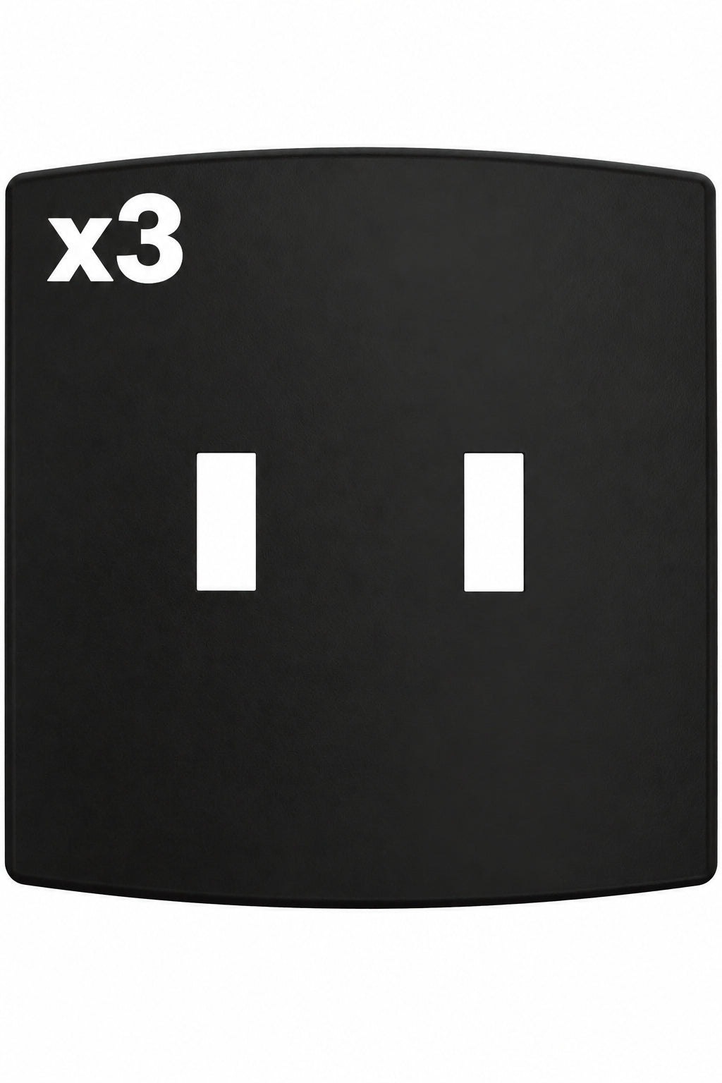 3 x Franklin Brass W42468K-CP Soft Modern Double Toggle Switch Outlet