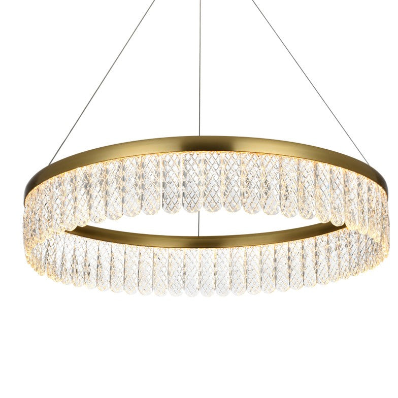 Elegant Lighting Rune 24 Inch Chandelier Rune - 2060D24SG - Modern Contemporary