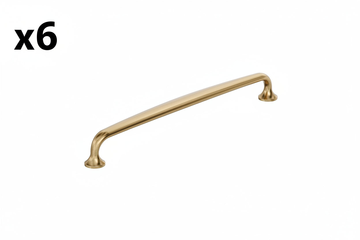 6 x Renown 7-9/16 Inch 192mm Center-to-Center Champagne Bronze Cabinet Pull