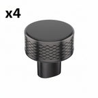 4 x Bronx 1-1/4 in. (32 Mm) Diameter Gunmetal Round Cabinet Knob