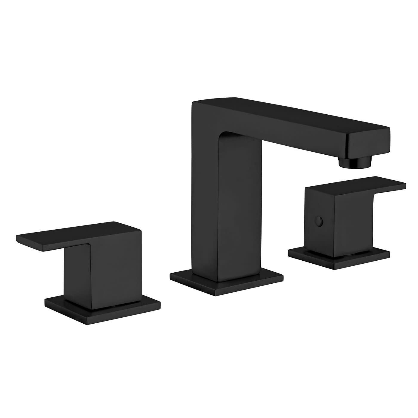 Scratch Fortis 842120C Scala 1.2 GPM Widespread Bathroom Faucet with Pop-up Drain Assembly Matte Black - *Plumbing