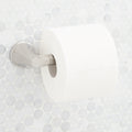 Signature Hardware 955086 Elita Wall-Mounted Euro Style Toilet Paper Holder Brushed Nickel Bathroom Hardware and Accessories Bathroom Hardware Toilet