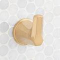 Signature Hardware 955080 Elita Single Robe Hook Brushed Gold Bathroom Hardware and Accessories Bathroom Hardware Robe Hooks