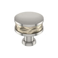 Signature Hardware 954059-114 Lazzara 1-1/4 Inch Hammered Mushroom Cabinet Knob - Golden Champagne/Satin Nickel
