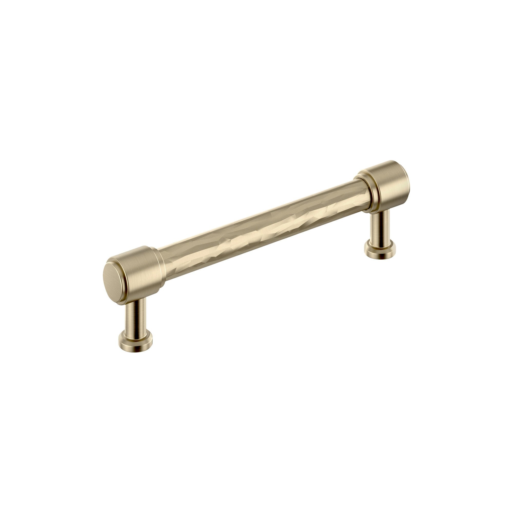 Signature Hardware 954060-5116 Lazzara 5-1/16 Inch Center to Center Hammered Bar Cabinet Pull Golden Champagne