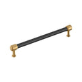 Signature Hardware 954060-O-10116 Lazzara 10-1/16 Inch Center to Center Hammered Bar Cabinet Pull Matte Black
