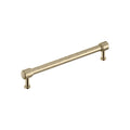 Signature Hardware 954060-O-81316 Lazzara 8-13/16 Inch Center to Center Hammered Bar Cabinet Pull Golden Champagne
