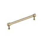 Signature Hardware 954060-O-81316 Lazzara 8-13/16 Inch Center to Center Hammered Bar Cabinet Pull Golden Champagne