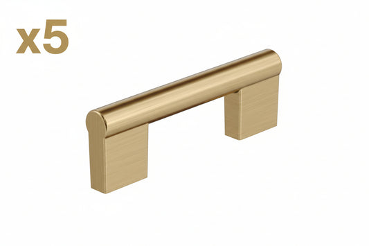 5 x Amerock Versa 3 inch (76mm) Center-to-Center Champagne Bronze Cabinet Pull, BP55530CZ