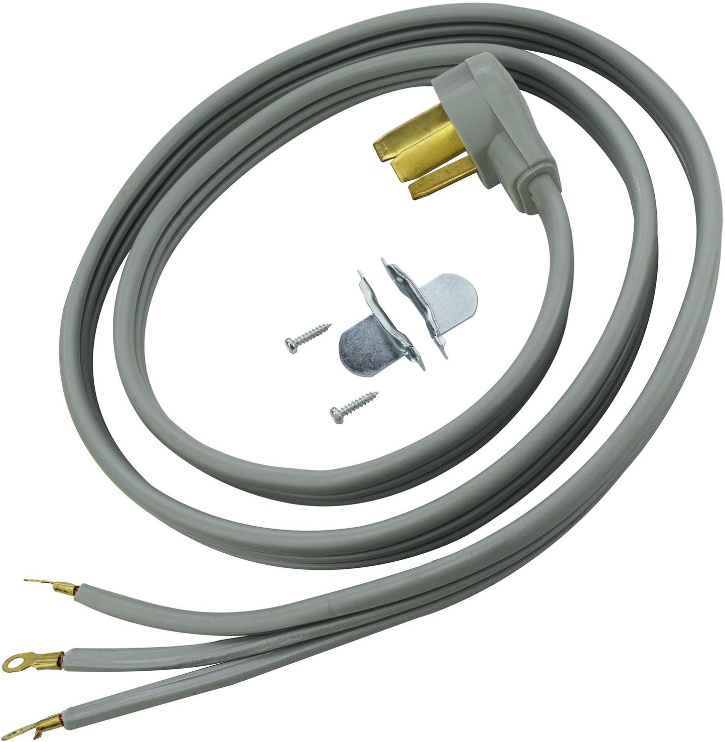 Raptor Tools RAP34001 30 Amp 4 Ft. 10/3 SRDT 125/250V Dryer Cord Grey Laundry