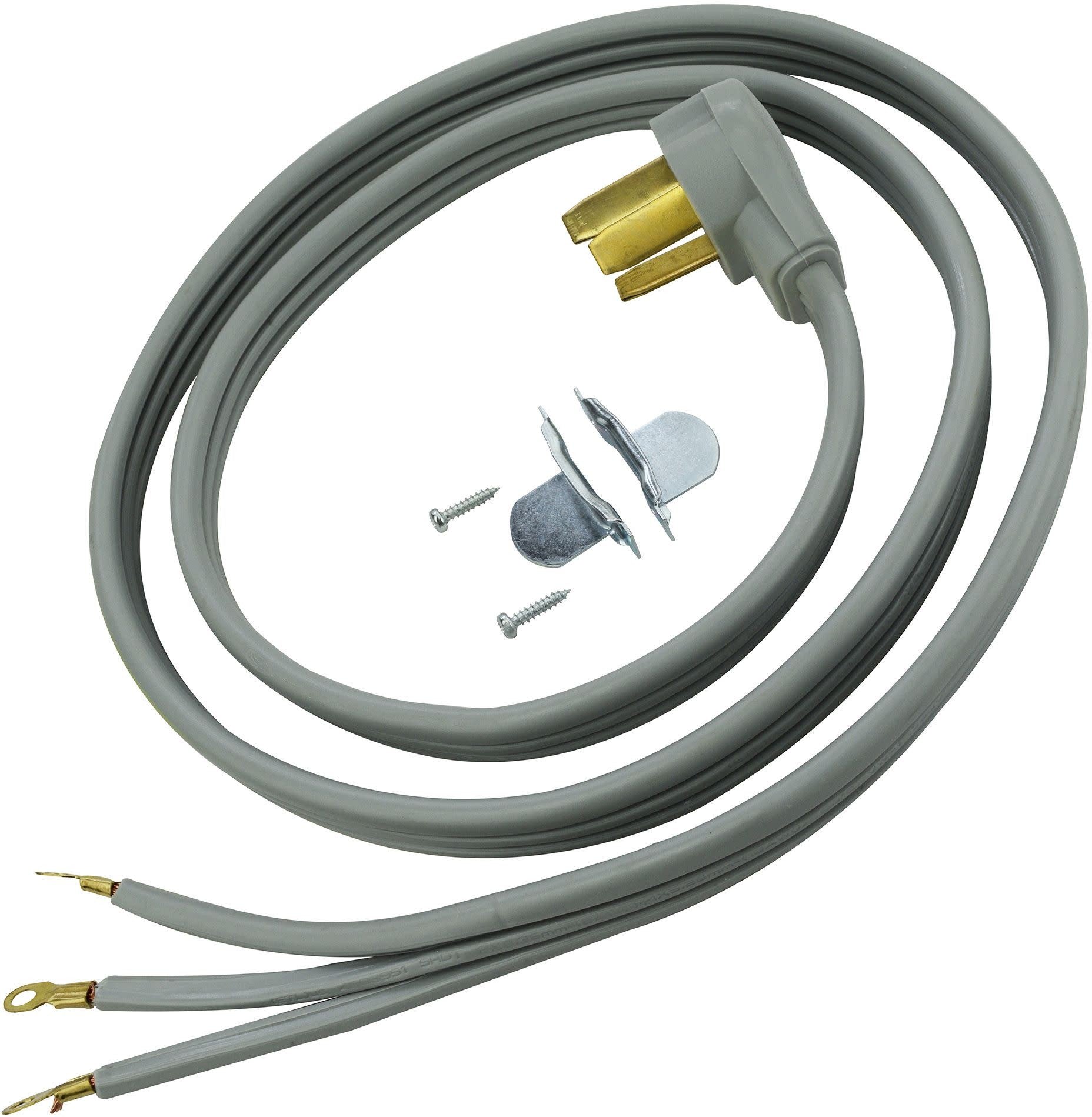 Raptor Tools RAP34001 30 Amp 4 Ft. 10/3 SRDT 125/250V Dryer Cord Grey Laundry - *Kitchen Appliances