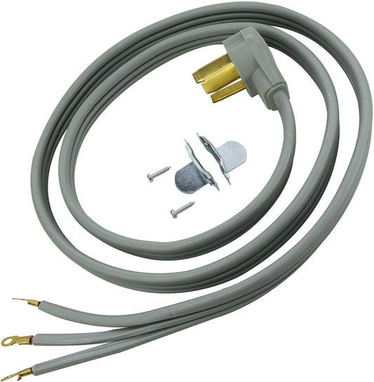 Raptor Tools RAP34001 30 Amp 4 Ft. 10/3 SRDT 125/250V Dryer Cord Grey Laundry