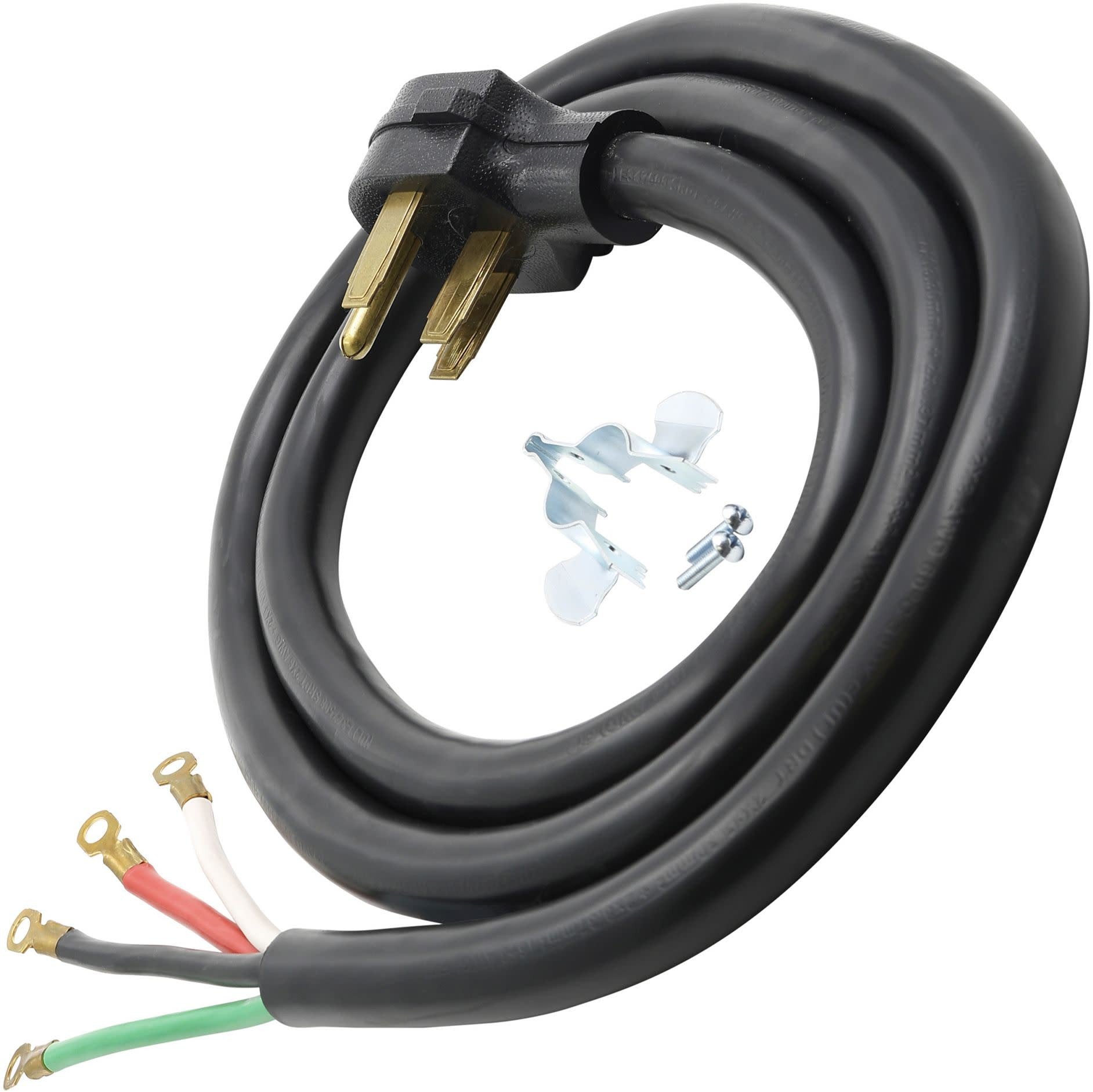 Raptor Tools RAP34006 40 Amp 4 Ft. 8/2 and 10/2 SRDT 125V Range Cord Black Cooking Appliance Accessories