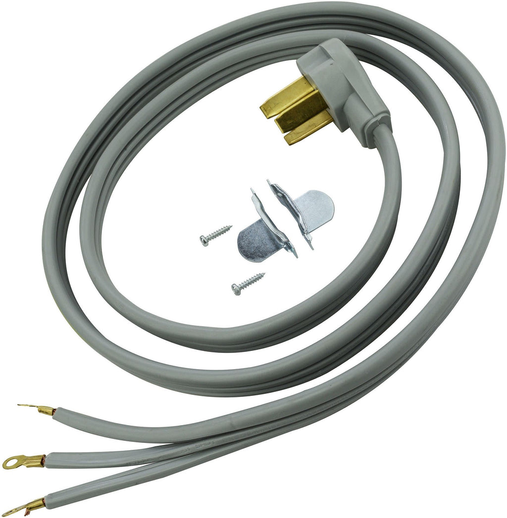 Raptor Tools RAP34005 40 Amp 4 Ft. 8/2 and 10/1 SRDT 125V Range Cord Grey Cooking Appliance Accessories and Parts Range Accessories Power Cords