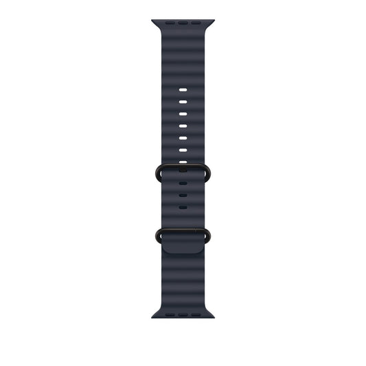 Apple - 49mm OceanBand - Black Titanium Finish - Navy