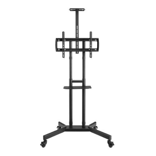 Insignia - Mobile TV Cart with Shelves for Most 32-90’’ TVs - Black - *TV & Home Theater