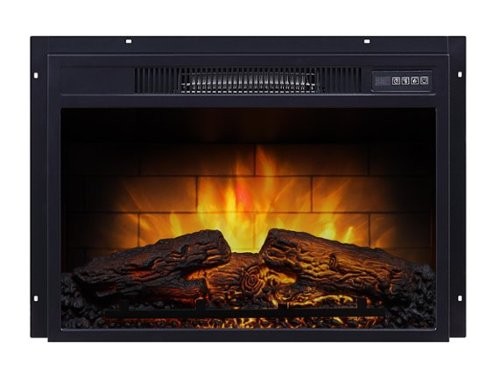 Whalen Furniture - Fireplace Insert for Whalen Adelia or Thannon TV Stands - Black