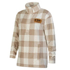 NCAA USC Trojans Women's Buffalo Checkered 1/4 Zip Sweatshirt - M
