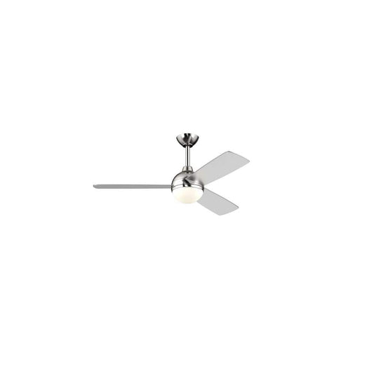 Blaketon 46 in. Indoor/Covered Outdoor Brushed Nickel Modern Ceiling Fan with Tunable LED and Remote Control Included