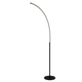 Sorrell 62.5 in. Matte Black Integrated LED Arcing Floor Lam - *Home Decor & Curtains