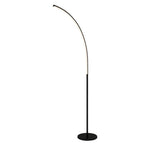 Sorrell 62.5 in. Matte Black Integrated LED Arcing Floor Lam - *Home Decor & Curtains