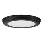 13 in. Matte Black Edgelit 3CCT LED Flush Mount (2-Pack) - *Lighting & Electrical