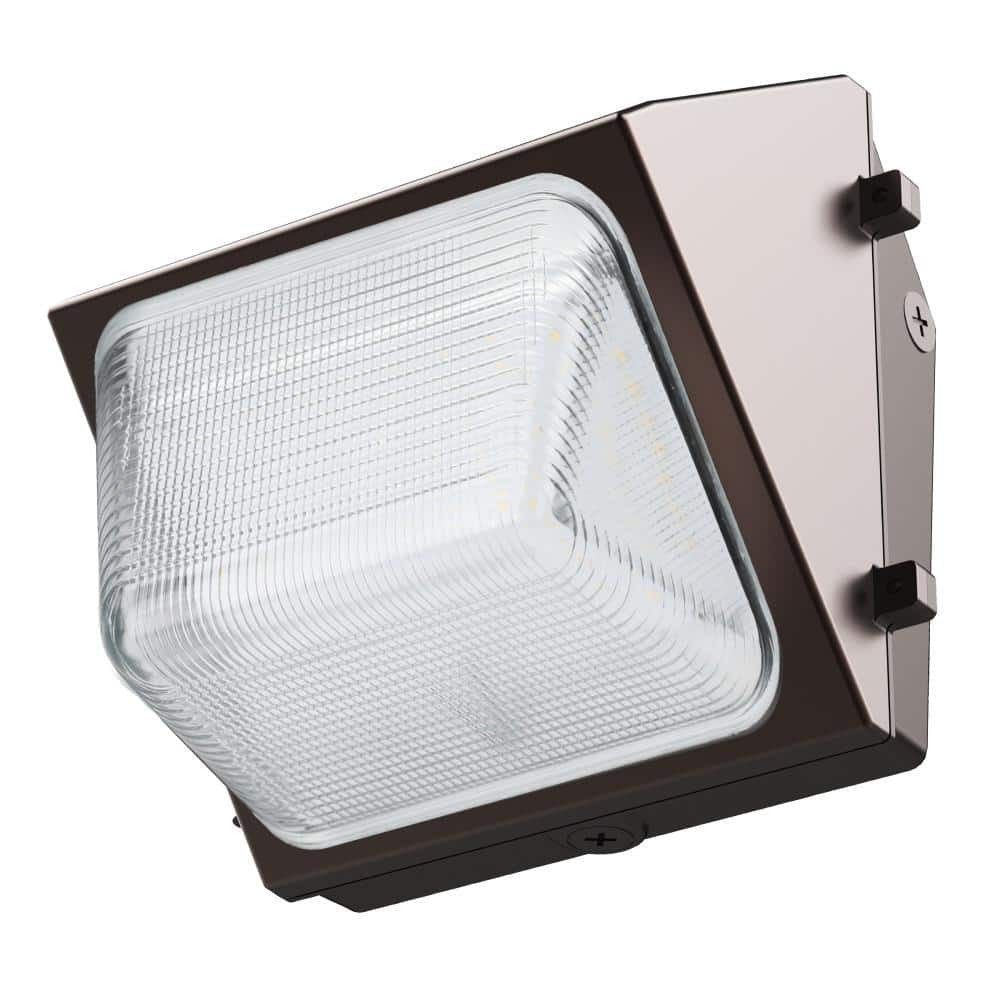 4000 Lumen Integrated LED Bronze Dusk to Dawn Commercial Wall Pack Light 4000K - *Lighting & Electrical