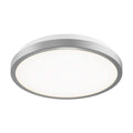 Europa 10 in. Light Silver Selectable CCT LED Flush Mount Ceiling Light With Remote Included 2 Pack - *Lighting &