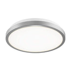 Europa 10 in. Light Silver Selectable CCT LED Flush Mount Ceiling Light With Remote Included 2 Pack - *Lighting &