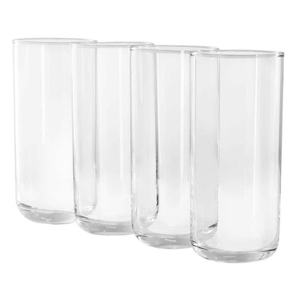 4 x Gibson Home 144623.04 17 Oz Emory Clear Glass Tumbler Set