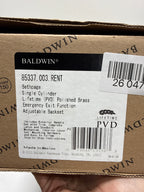 Baldwin 85337.003.Rent Bethpage Emergency Exit Right Hand Handleset with Bethpage Lever, Lifetime Polished Brass