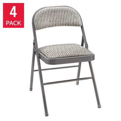 Meco Upholstered Folding Chair, 4-pack