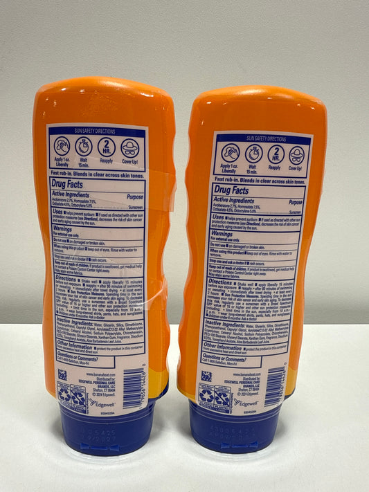 2 xBanana Boat Sport SPF 50 Sunscreen Lotion, 10 Fl Oz Each 09/2027