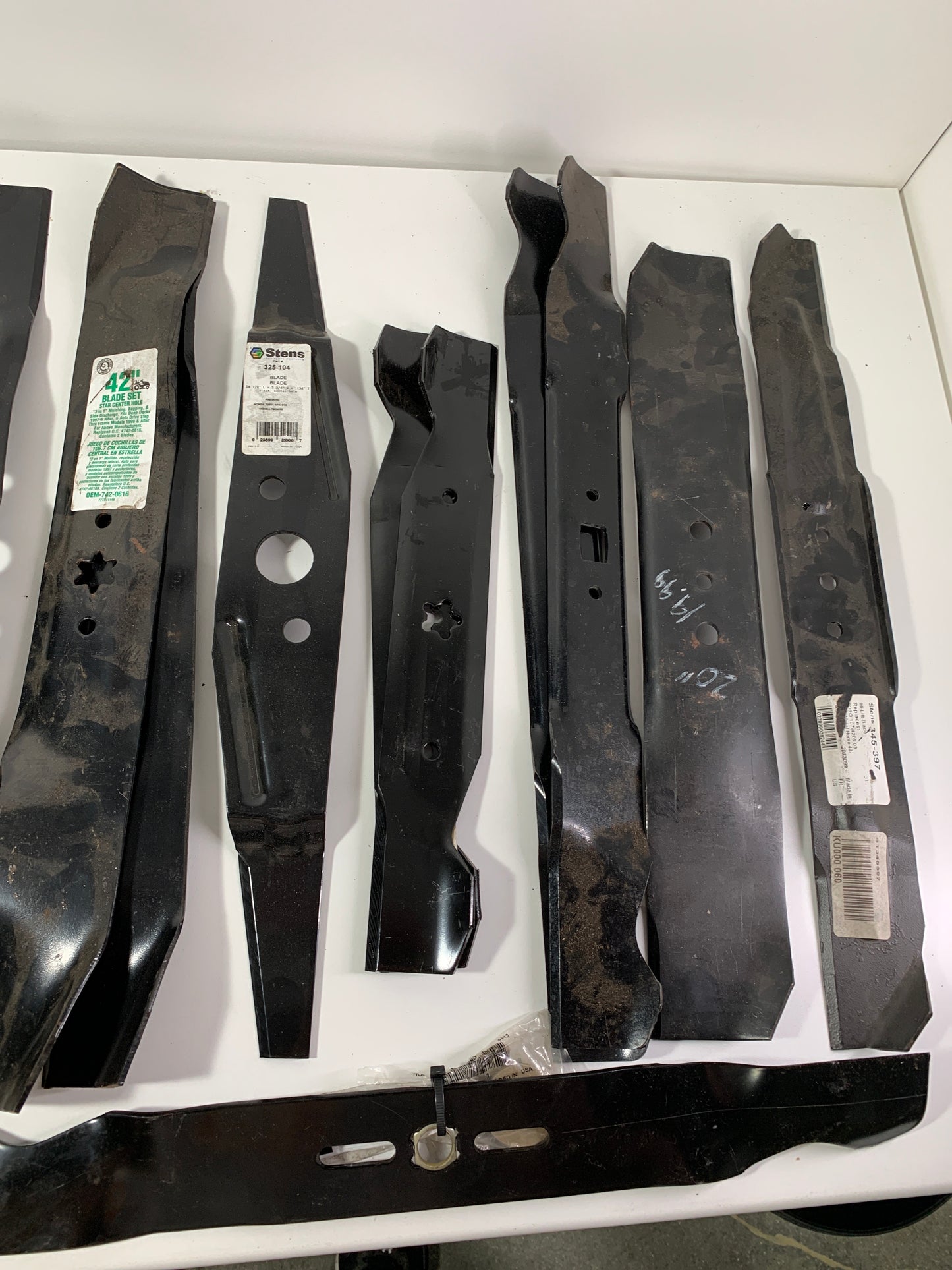 21 - Stens Assorted Lawn mower Blades Lot