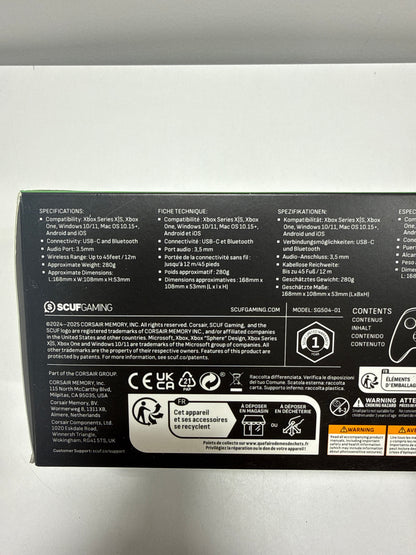 SCUF - Instinct Pro Wireless Performance Controller for Xbox Series X|S Xbox One PC and Mobile - Fracture - *Headphones