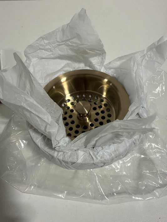 Brizo Kintsu: Flange and Strainer Kitchenluxe gold