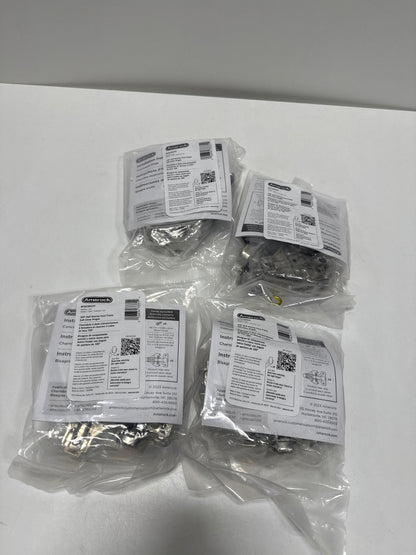 8 x Nickel 1/2 in. 13mm Overlay Face Frame Soft Close Euro Concealed Cabinet Hinges