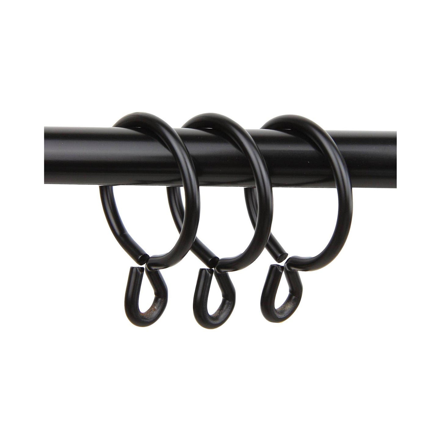 70 x Rod Desyne Black Nickel Curtain Rings