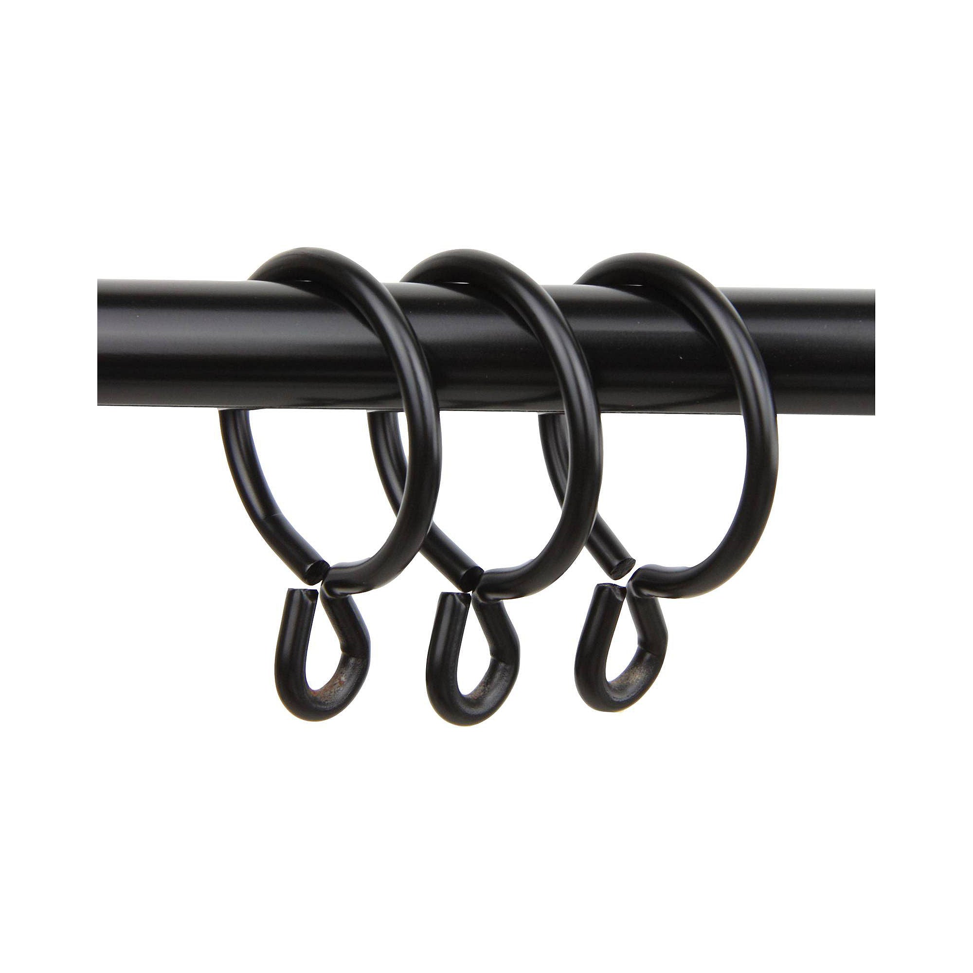 70 x Rod Desyne Black Nickel Curtain Rings