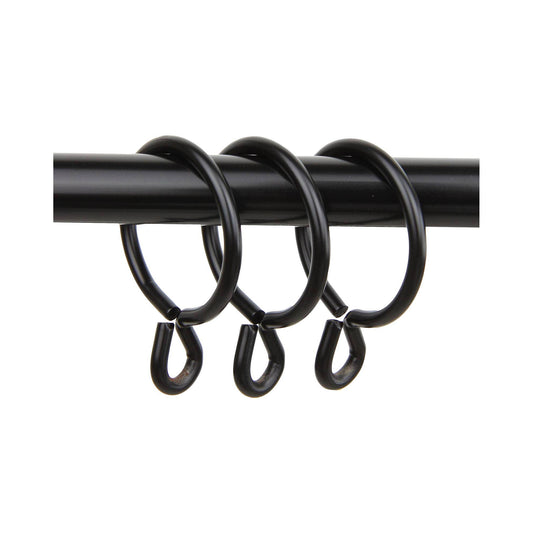 70 x Rod Desyne Black Nickel Curtain Rings