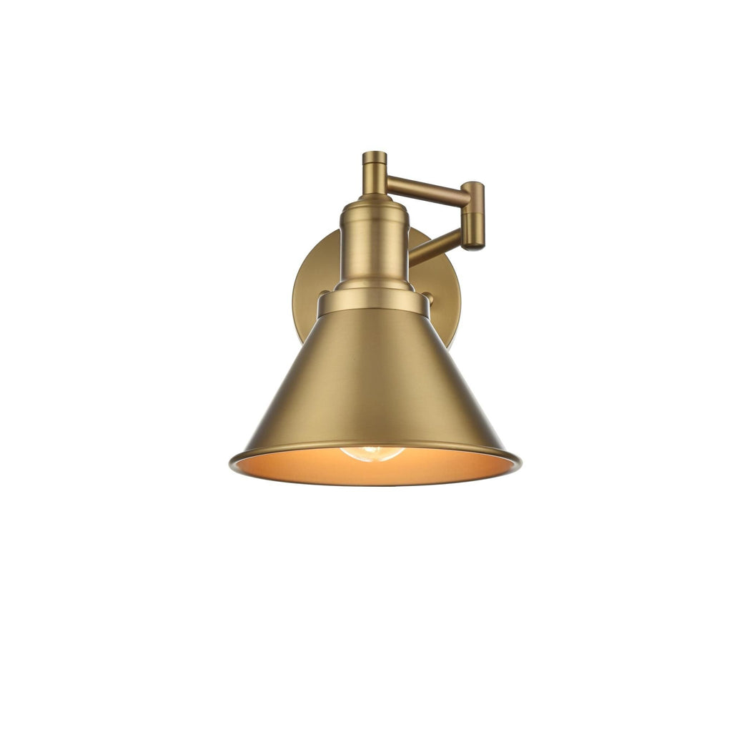 Living District Varden 7 Inch Wall Sconce in Satin Gold