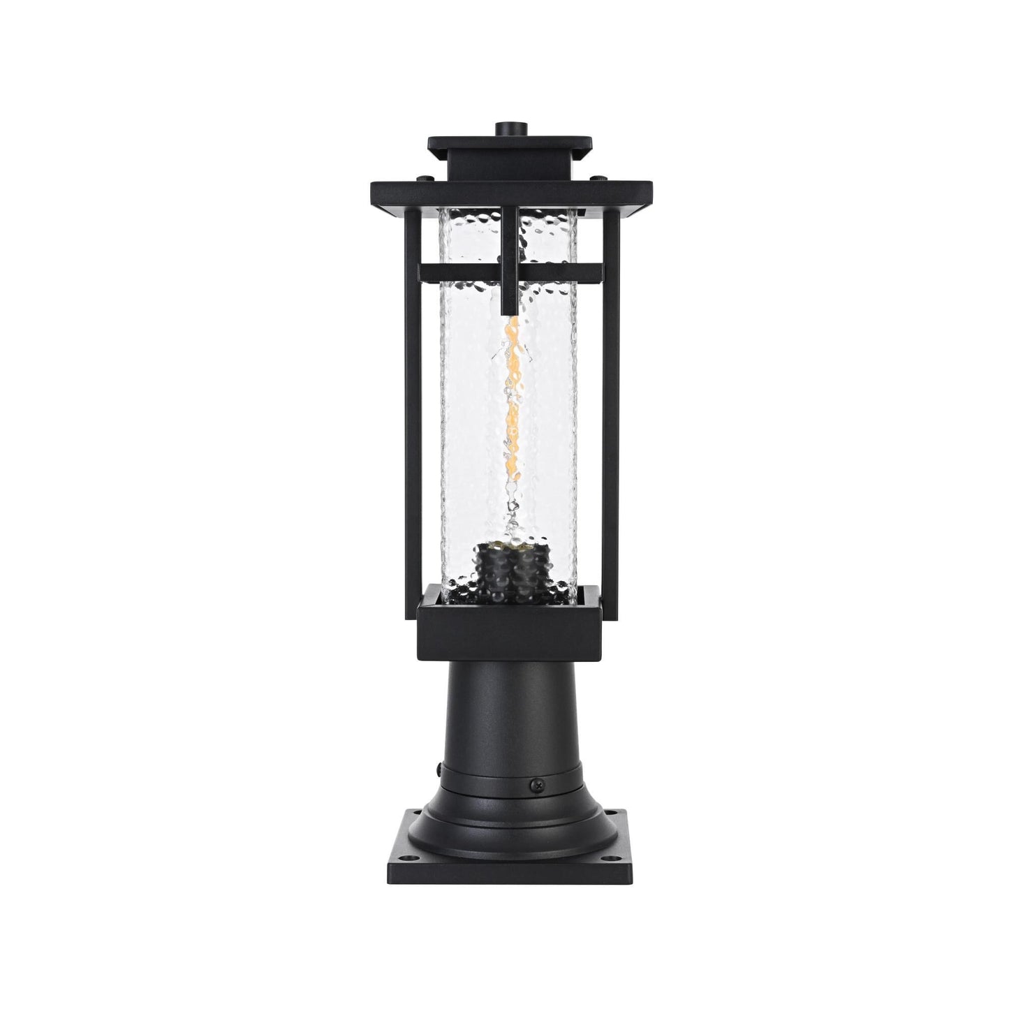 Elegant Lighting OD320P17 Cambria 17" Tall Post Light Black Outdoor Lighting Post