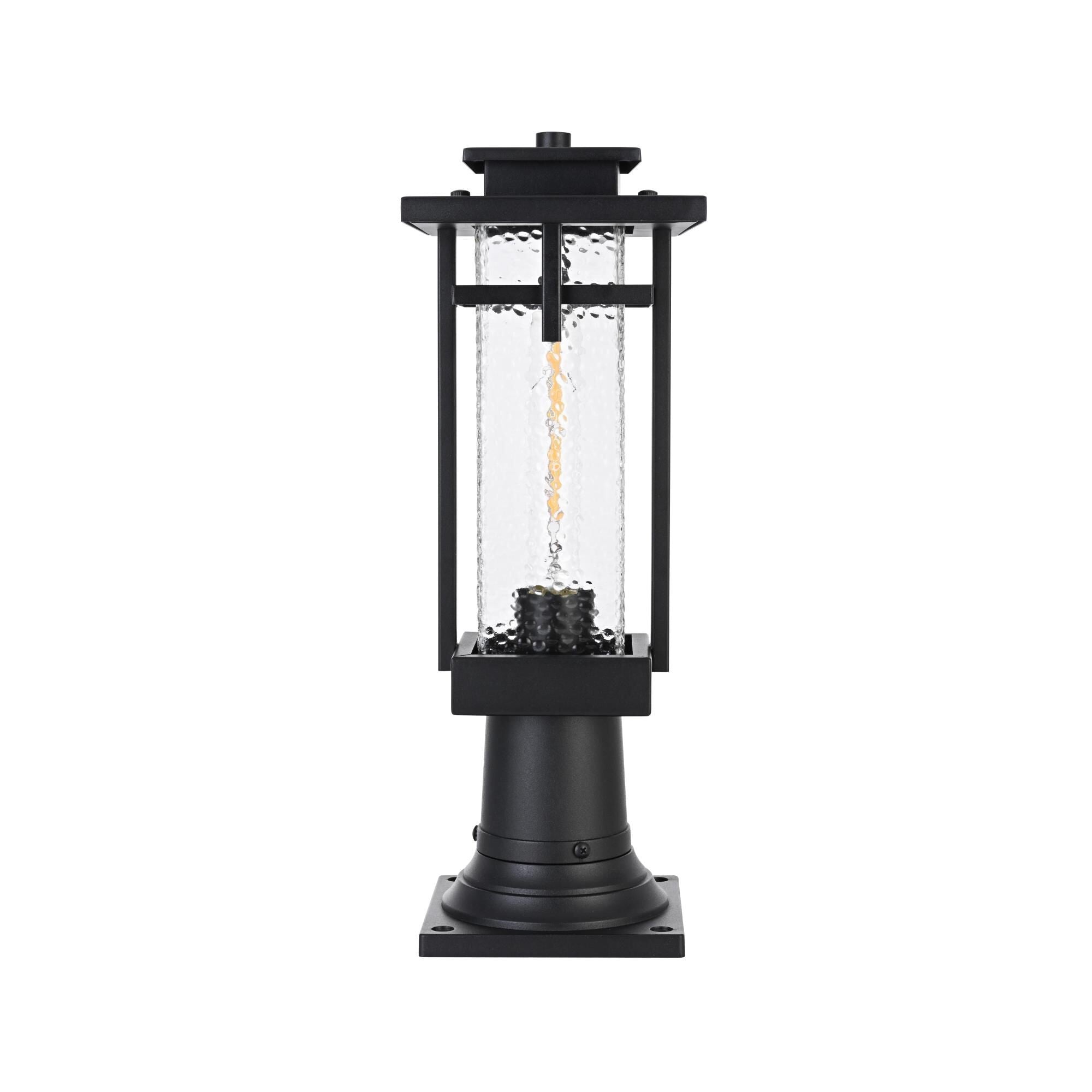 Elegant Lighting OD320P17 Cambria 17" Tall Post Light Black Outdoor Lighting Post
