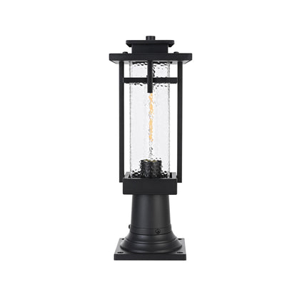 Elegant Lighting OD320P17 Cambria 17" Tall Post Light Black Outdoor Lighting Post