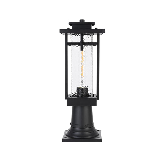 Elegant Lighting OD320P17 Cambria 17" Tall Post Light Black Outdoor Lighting Post