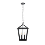 Elegant Lighting OD334H19 Frankford 2 Light 12" Wide Outdoor Pendant Black