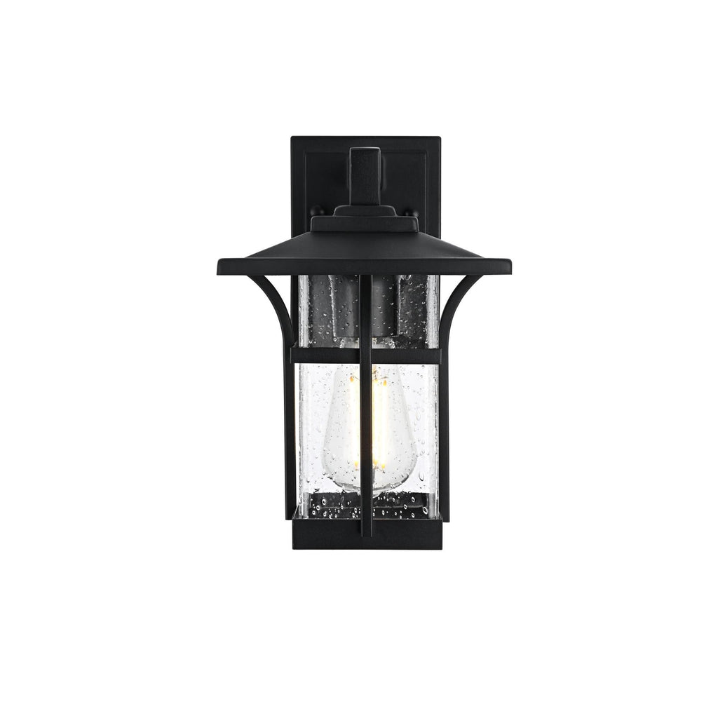 Elegant Lighting Woodstock 7 Inch Outdoor Wall Light Woodstock - OD345W11BK - *Lighting & Electrical