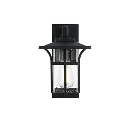 Elegant Lighting Woodstock 7 Inch Outdoor Wall Light Woodstock - OD345W11BK