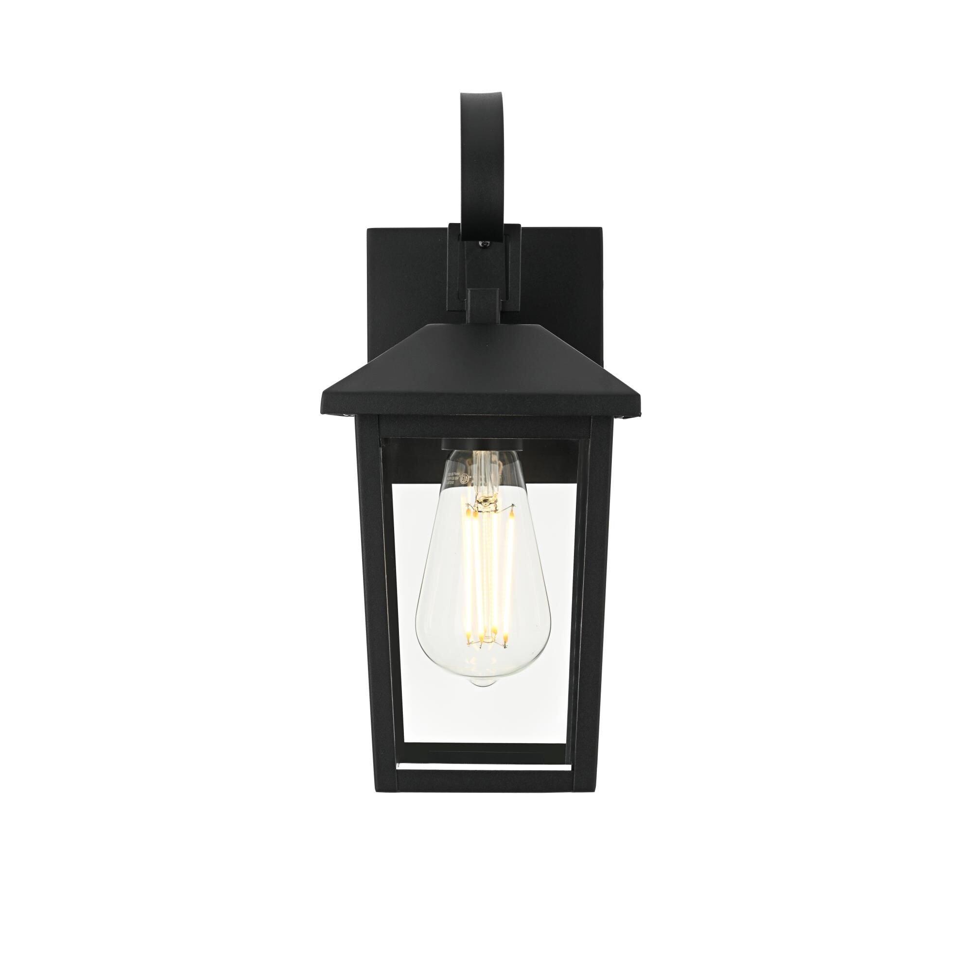 Elegant Lighting Riggs 6 Inch Outdoor Wall Light Riggs - OD502W12BK - Transitional