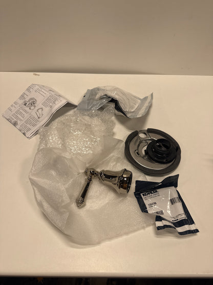 Kohler K-TS72767-4 Artifacts Rite-Temp Pressure Balanced Valve Trim Only with Single Lever Handle - Less Rough in Vibrant Polished Nickel